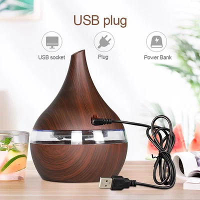 $7.99 • Buy 300ML LED Aromatherapy Diffuser Ultrasonic Essential Oil Air Humidifier Purifier
