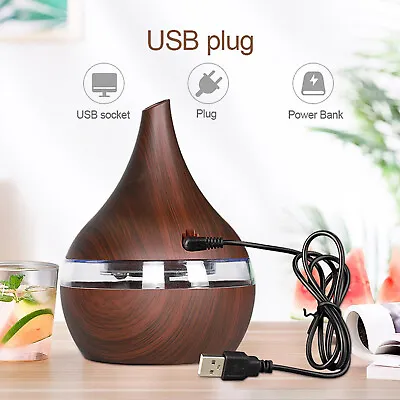 300ML LED Aromatherapy Diffuser Ultrasonic Essential Oil Air Humidifier Purifier • $8.99