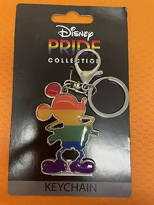 Disney Mickey Mouse Rainbow LGBT Pride Key Chain Full Mickey Figure New / Tags • $7.99