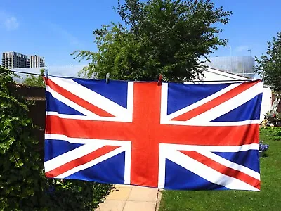 Union Jack Beach Towel  Microfiber Polyester Weight 649gm Size 86x182 Cm Large. • £14.95