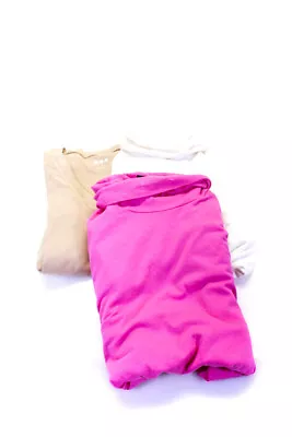 J Crew Majestic Paris Three Dots Women's Long Sleeve Top Pink Size S XS 1 Lot 3 • $42.69