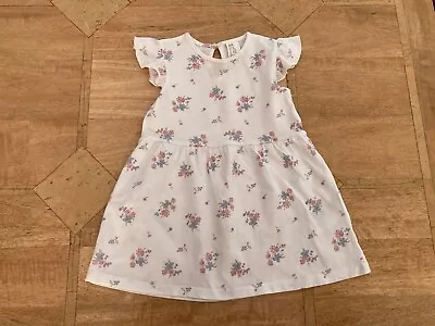 Baby Girl H&M Simple Floral Dress -  Age 9-12m • £1.50