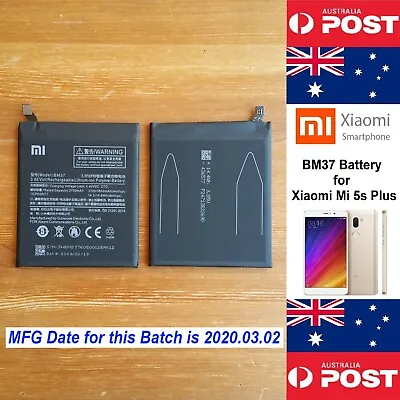 GENUINE Xiaomi Mi 5s Plus Battery  BM37  3800mAh Good Quality - Local Seller  • $26