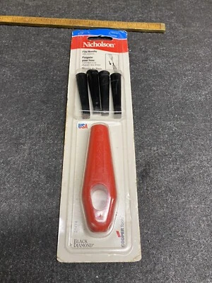 $19 • Buy Nicholson Black Diamond File Handle With Inserts USA NEW