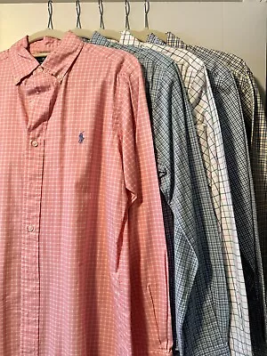 Polo Ralph Lauren Dress Shirts Men’s Small - Lot Of 5 • $69.99