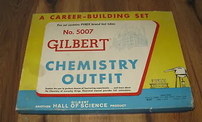 Antique Vintage 1950s Gilbert Chemistry Outfit 5007 Used With Box Rare Set  • $49.99