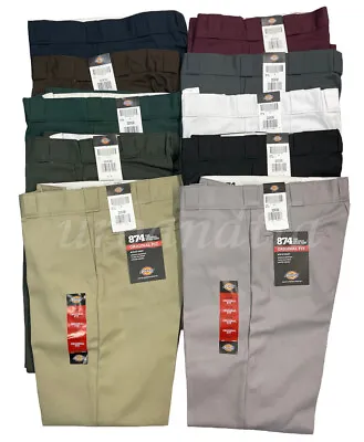 Men's Dickies 874 Pants Original Fit Work Pants Uniform Straight Leg • $38.95