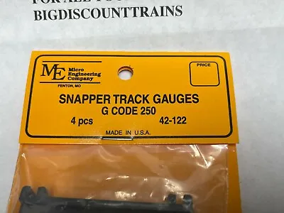 Micro Engineering # 42-122 Snapper Track Gauges G Code 250 4 Pieces • $5.55