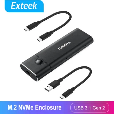 $28.95 • Buy M2 NVME NGFF SATA SSD To Type-C/USB 3.0 Portable External Drive Enclosure Case