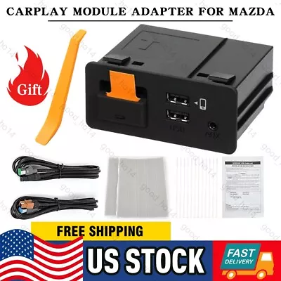 For Mazda TK78-66-9U0C 00008FZ34 Wireless Carplay Adapter Retrofit Kit USB HUB • $60.16