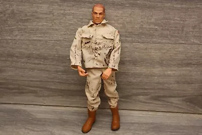 Vintage 1996 Hasbro GI Joe Boy Doll Action Figure Jointed Tan Black Outfit • $15.58