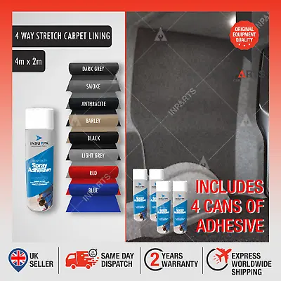 Camper Van Lining Carpet Stretch For Vw T5.1 T6.1 Caddy Race Day Caravan - 8sqm • $47.22