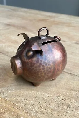 Handcrafted Mexican Copper - PIGGY BANK - Imported • $60