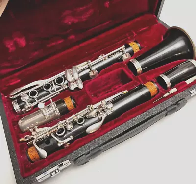 Buffet Crampon E-12 Bb Clarinet Musical Instrument W/ Hard Case & Bag Rigature • $435