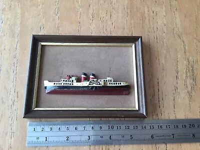 PS Waverley Miniature Sectional Model 3d Ship In Relief C1990 • £18