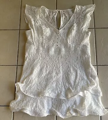 Womens City Chic Sienna Ivory Dress Size XL/22  • $50