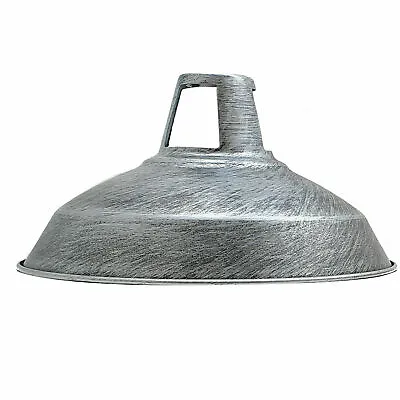 Vintage Lampshade Pendant Metal Shade Easy Fit Kitchen Retro Ceiling Light Shade • £13.89