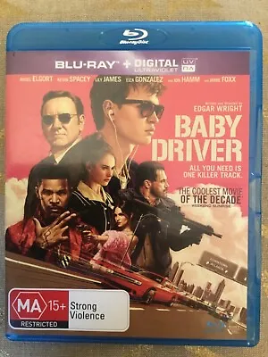 $5.35 • Buy Baby Driver - All Region Blu Ray - Very Good Cond - Kevin Spacey - FREE POST