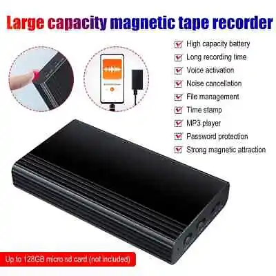 750 Hr 32GB Spy Digital Voice Activated Recorder Mini Audio Magnetic MP3 Player • $18.99