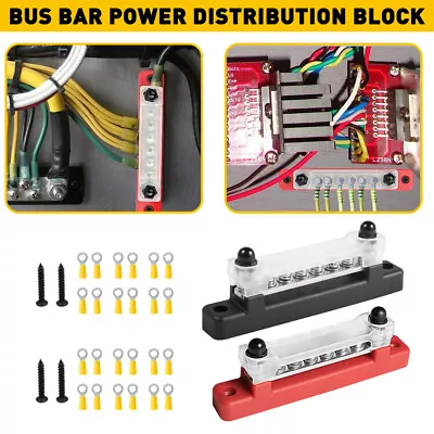 For Car Marine Boat 2PCS 150A 12V 6 Way Terminal Bus Bar Distribution Block • $16.14