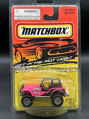 1995 Matchbox PINK JEEP 4X4 COOL MUD #37 Get In The Fast Lane FREE SHIPPING • $14.99