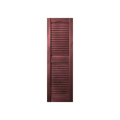 Plastic Development Group 14 X 63 Inch Outdoor Vinyl Louvered Shutters Bordeaux • $46.99