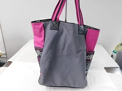 Vera Bradley Large Canvas Tote Canterbury Magenta GUC • $7.49