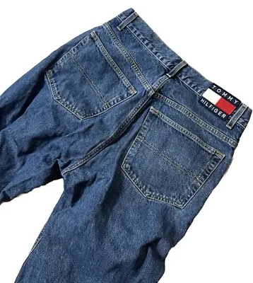 Vintage Tommy Hilfiger Jeans Mens 34 Big Flag Loose Fit 90s Retro 34x32 Freedom • $22.48