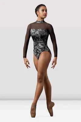 £44 • Buy Mirella By Bloch Ladies Watercolour Mesh Long Sleeve Leotard M1021LM Black