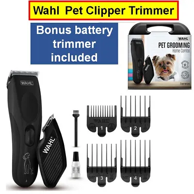 Wahl Cordless 60min Pet Clipper Trimmer Dog Puppy Horse Fur Hair Trimming Rechar • $144.90