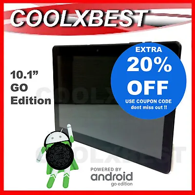 $69.28 • Buy 10.1  ANDROID 8.1 GO TABLET PC TAB HD QUAD CORE 16GB WiFi BLUETOOTH BLACK