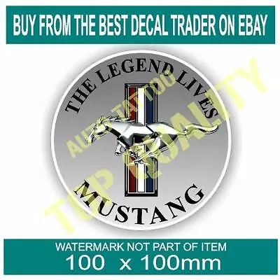 Ford Mustang Decal Sticker Retro Suit Ford Hot Rod Rat Rod Vintage Stickers • $5.50