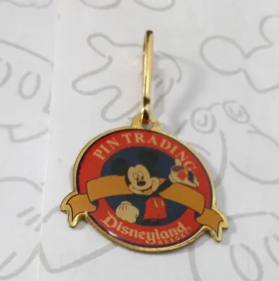 Mickey Mouse Pin Trading Starter Disney Medallion Zipper Pull Disneyland Resort • $14.99