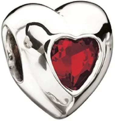 Authentic NEW MISS Chamilia July Birthstone Heart Bead 2053-0007  RETIRED • $24.95