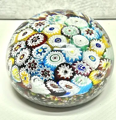 Murano Vintage Millefiori Large Aventurine Confetti Art Glass Paperweight 1lb4oz • $124.45