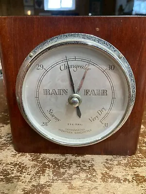 Vintage Tel-Tru Barometer Germanow-Simon Rochester NY Desk Or Wall • $15