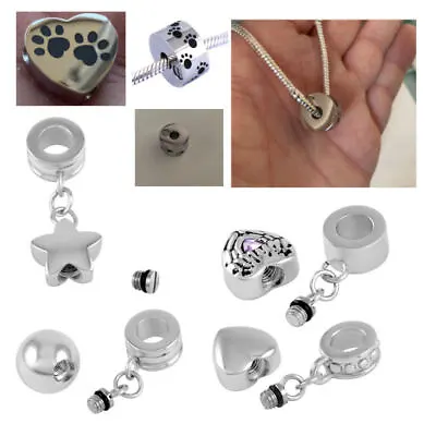 £7.99 • Buy Urn Bracelet Charms Cremation Ashes Keepsake Urn Memorial Jewellery Pet Dog Cat