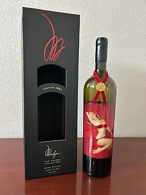 Marilyn Monroe 2003 Velvet Collection Empty Wine Bottle Napa Valley Red Wine • $35