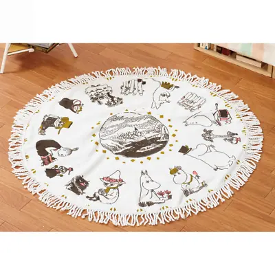 Moomin Circle Rug Towel 80cm 31.5  Unused Prize Item Taito From Japan Kawaii • $23.80