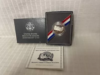 1991 United States Mount Rushmore Anniversary Half Dollar Proof Coin Box US Mint • $9.99