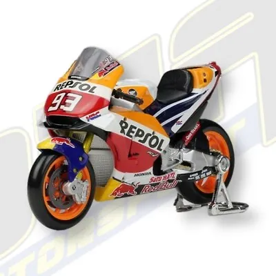 Marc Marquez Repsol Honda RC213V MotoGP Race Bike Diecast Model Toy 1:18 Maisto • £18.99
