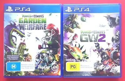 Plants Vs Zombies Garden Warfare & GW2 PS4 X2 Game Bundle TRACKING +FREE POSTAGE • $29.95