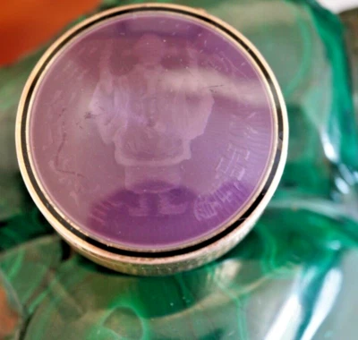 £60.08 • Buy Antique Art Deco German 935 Sterling Silver Purple Guilloche Enamel Box Rare!