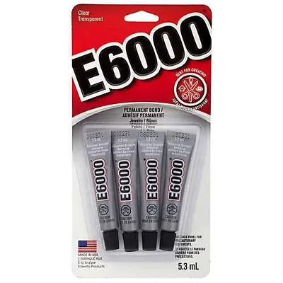 E6000 Industrial Strength Glue Adhesive - 4 Pack For Jewellery & Beading • $31.90
