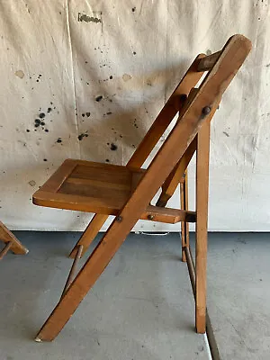 Vintage Heywood Wakefield Wood Folding Chair Deck Chair Antique  1 ONLY  • $175