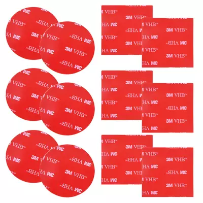 12 PCS 3M Double Sided Foam Adhesive Tape PadsDanzix Round And Square VHB St... • $19.19