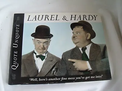 Laurel & Hardy: Quote Unquote - Neil Grant - Hardback - VGC - Quick Post • £0.99