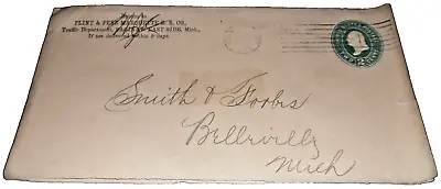 1894 Flint & Pere Marquette Railroad Company Used Company Envelope • $50