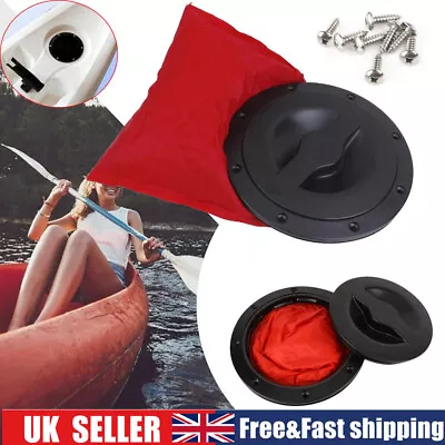 UK 8  Deck Plate Kit Boat Marine Kayak Canoe Storage Bag Cover Kit Hatch Covers • £13.29