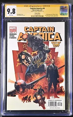 Captain America #6 Bucky Variant CGC SS 9.8 SIGNED Epting 1st Winter Soldier • £386.05